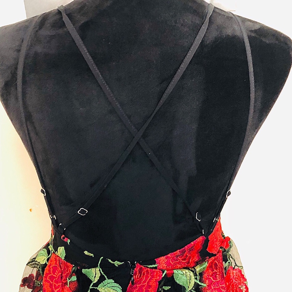 ✨Beautiful✨ New!! Floral Embroidered Dress - Picture 3 of 4